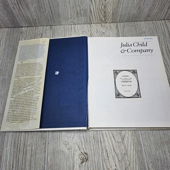 Vintage Julia Child & Company Hardcover 1978 Cookbook Julia Child Recipes - Picture 4 of 15